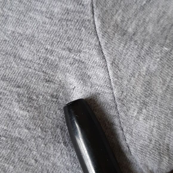 On Fire Graphic Crop top Corded Waist Gray 100% Cotton  Size Small - Picture 7 of 9